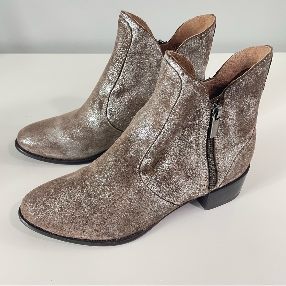 Seychelles leather western flare booties Sz 6.5